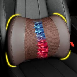 Подушка для підтримки попереку, Memory Foam, для спини, автомобіля, офісу, інвалідного візка (Коричнева)