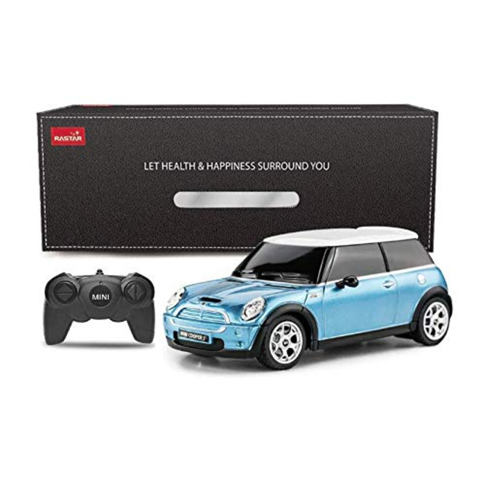 Радіокерований автомобіль Mini Cooper Rastar 1:24, електричний, блакитний