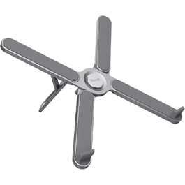 Підставка для ноутбука Trust Zeff, регульована висота, 16 дюймів, складна, чорна