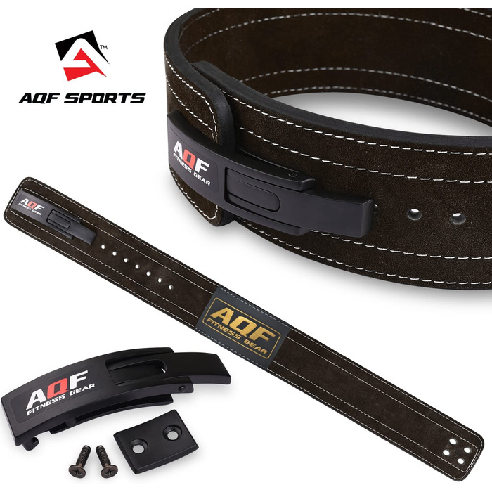 Пояс для важкої атлетики AQF L 10,2 см чорний