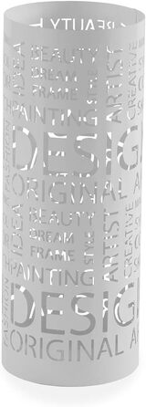 Сучасна металева підставка для парасоль для дому, біла, 49 x 19 x 19 см