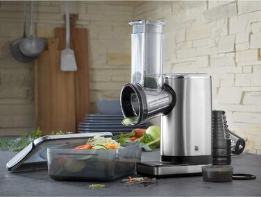 Електричний салатник WMF Küchenminis для приготування салатів, набір з 5 насадок, включаючи контейнер для салатів