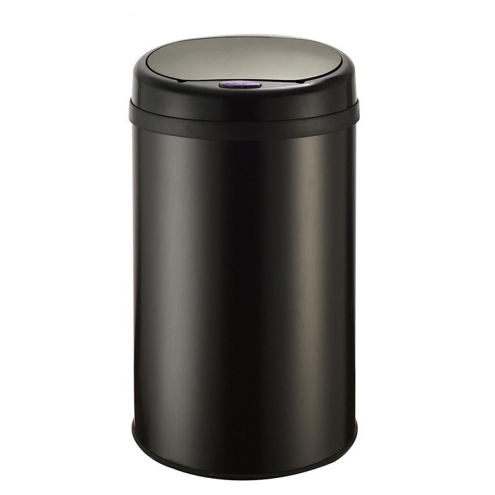 DIVID® Сміттєвий бак із сенсором для кухні 30/40 л | Електричний сміттєвий контейнер | З кріпленням для мішка | З датчиком руху | Автоматичний закриття кришки | Захист від проливання | Кухонний сміттєвий бак (30 л, Чорний)
