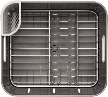 Сушарка для посуду Simplehuman KT1104 компактна, пластикова, сіра - 5 років гарантії