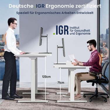 Електричний столик для роботи з регулюванням висоти ALLDREI, 2 мотори, Type-C порт, 4 пам'яті, телескопічний, чорний