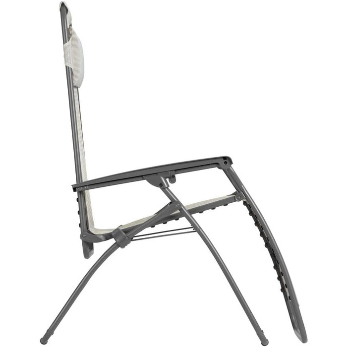 Крісло-шезлонг Lafuma Mobilier Zero Gravity R Clip - розкладне для тераси та саду, міцне Batyline®, багатопозиційне, комфортне, Франція, кольору жита