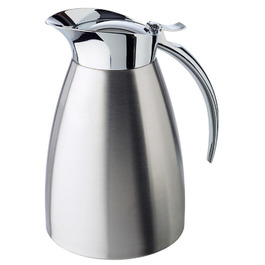 Вакуумний глечик APS 'Advanced', кавник для всіх поширених кавоварок, Ø 13,0 см, В 19,5 см, нержавіюча сталь з подвійними стінками, для гарячих і холодних напоїв, можна мити в посудомийній машині, 8 чашок/1,0 літра 1,0 літра - 8 чашок