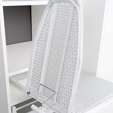 Прасувальна дошка SOTECH Ironfold Premium для кріплення на полиці в шафі висувна, складна та поворотна на 180 з прасувальною тканиною алюміній сірий