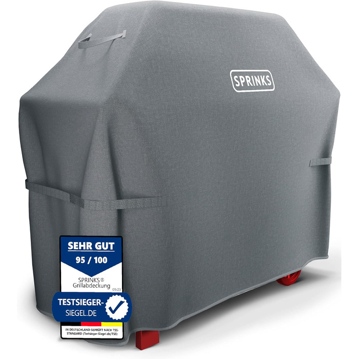 Чохол для гриля WEATHERPROOF чохол для гриля Високоякісний чохол для гриля Weber, Napoleon, Enders - EXTRA ручки газового гриля Oxford 600D тканина 147x6122см - Чохол для гриля (сірий) 147 x 61 x 122 см Сірий