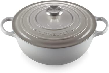 Каструля Le Creuset Marmite Signature 26 см, перламутрово-сіра, чавунна