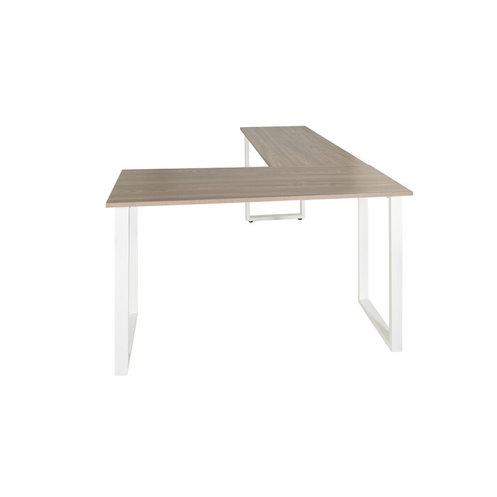 Робочий стіл WORKSPACE BASIC I 165 x 120 см сірий / білий hjh OFFICE