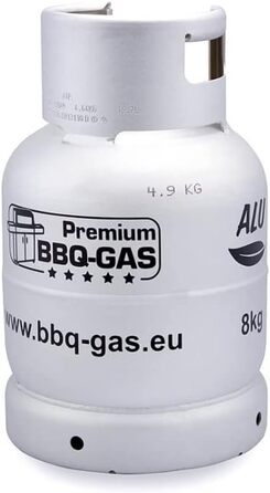 Газовий балон Alugas Premium для барбекю 8 кг (пропан) - гриль, кемпінг