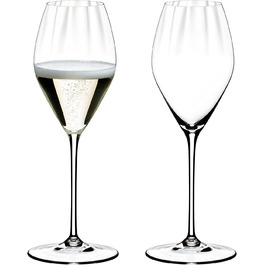 Набір келихів для шампанського Riedel Performance, 2 шт, прозоре кришталеве скло, преміум-якість