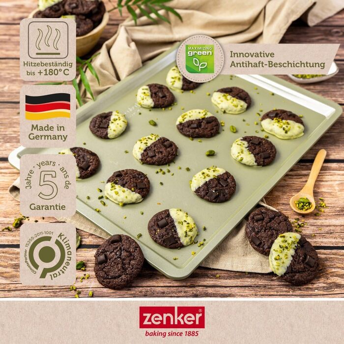 Форма для випічки Zenker Kastenform Green Vision 30 см – преміум з нержавіючої сталі з антипригарним покриттям для кексів – Made in Germany