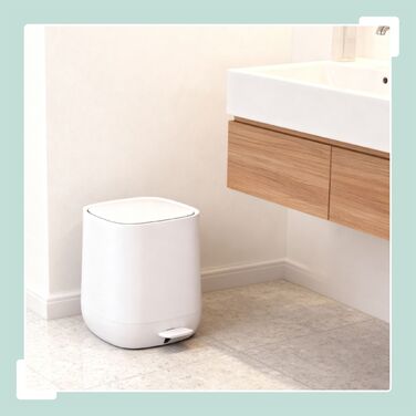 Відро для сміття Relaxdays 5 л з м'яким закриттям