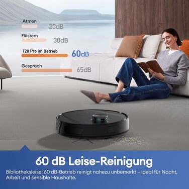 Робот-пилосос Ultenic T20 Pro з функцією миття, 8000 Па, док-станція 3,5 л, для шерсті тварин та килимових покриттів, AI-лазерне уникнення перешкод, керування через додаток