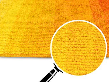 Кольоровий килимок для ванної Dyckhoff-100 органічна бавовна-1500 г / м2 - 544 662 шт. (70 х 120 см, жовтий)