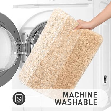 Набір килимків для ванної кімнати Bsmathom, 4 шт., з кришкою для унітазу, м'які, швидковисихаючі, нековзні, машинного прання, килимки з U-подібною контуром, килимок для унітазу, помаранчевий (Sunset Chevron) 18'x26'+18'x48'+U20'x24'+Cover19'x21'