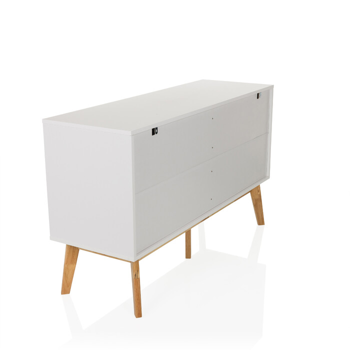 Сервант / комод TAROLO 120 x40x72 см 2 шухляди 1 двері білий hjh LIVING