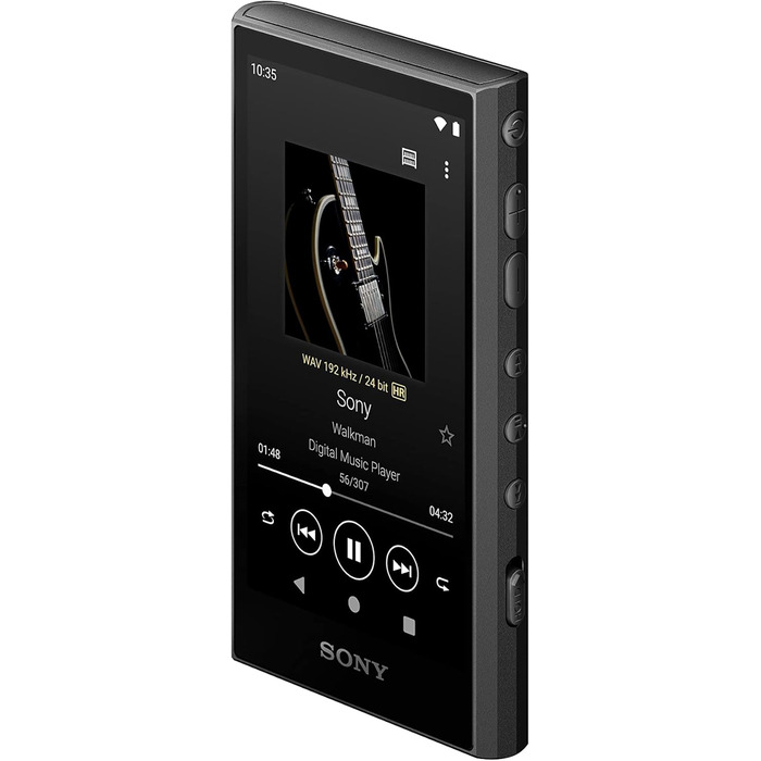 MP3-плеєр Sony Walkman NW-A306 з сенсорним екраном, 32 ГБ, до 36 годин автономної роботи, покращена якість звуку, Wi-Fi, чорний
