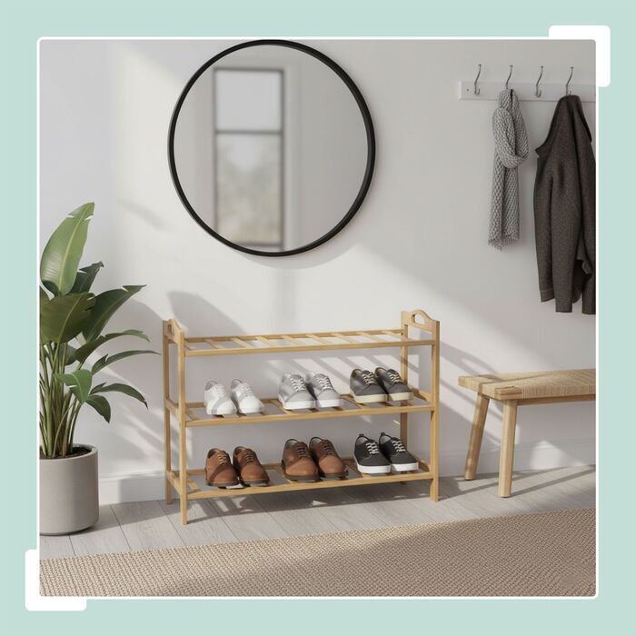 Стелаж для взуття Relaxdays з бамбука
