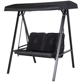 Подвійне садове крісло-гойдалка 