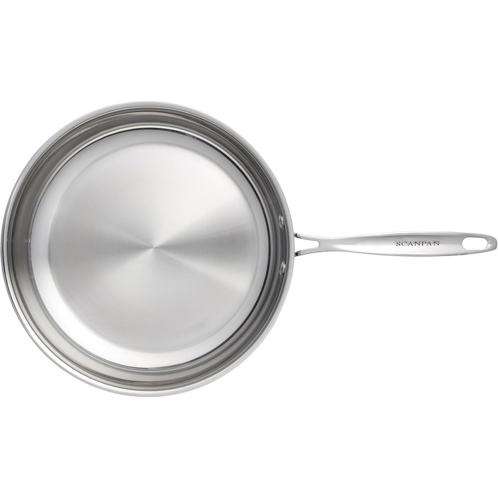 SCANPAN Fusion 5 сковорода з нержавіючої сталі індукційна | Багатошарове покриття | Для всіх типів плит | Сковорода з зручною ручкою | Придатна для духовки (28 см)