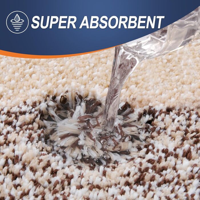 Килимок для ванної кімнати OLANLY, мікрофібра, антиковзання, 50.8 x 81.3 см (44' x 24', Коричневий)