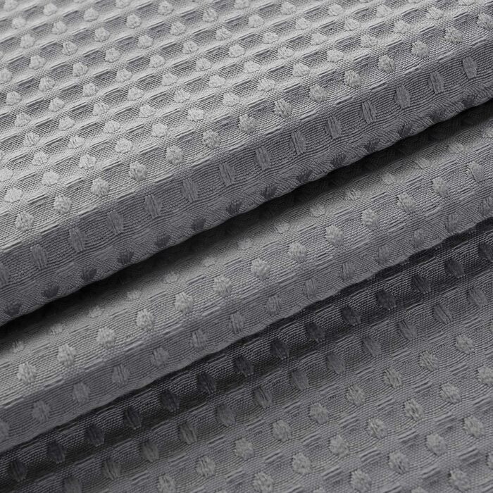 Драпірувальний душовий завіс Barossa Design Extra Langer, сірий, 183x203 см, бавовна, для готелів та СПА