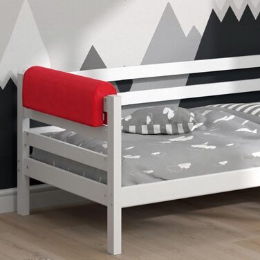 Бортик для ліжечка Bettumrandung 70x20 см, червоний - захист для безпечного сну дитини