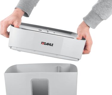 Шредер Dahle PaperSAFE PS 120: 8 листів, P4, частинковий різання, без масла, сірий