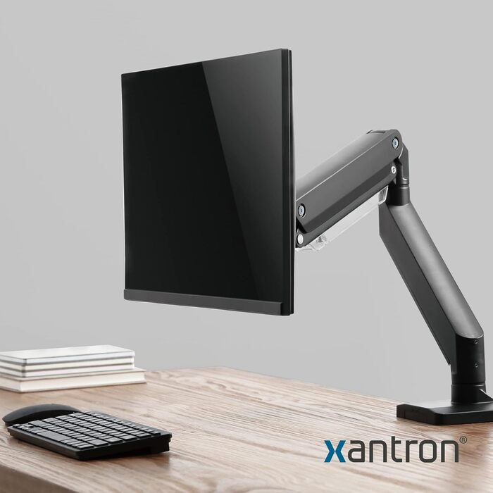 Кріплення для монітора Xantron PRO-GS100 - регульоване, для моніторів 17-35 дюймів, VESA 75x75/100x100, з Quick Release, для будь-якого столу
