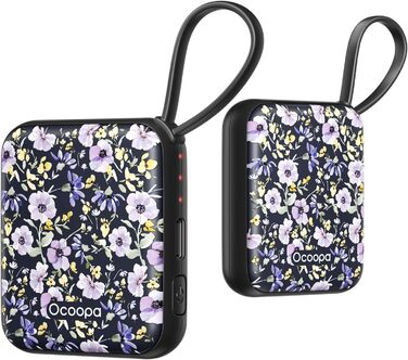 Електричні грілки для рук OCOOPA 2 шт., багаторазові, 4000mAh, USB, 3 режими нагріву, до 52°C, подарунок на Новий рік, для зими, катання на лижах, подорожей та активного відпочинку, UT5 Nano Wiesengeflüster (Ocoopa x Künstleredition) (Ocoopa x Künstleredi