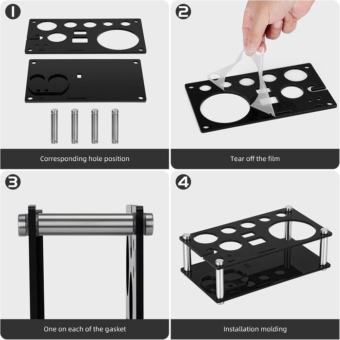 Набір для коктейлів Cinnani 750 мл зі стійкою, 15 предметів, нержавіюча сталь - професійний набір бармена для приготування коктейлів, подарунковий комплект