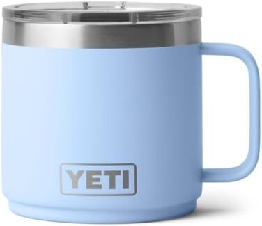Термос YETI Rambler 14 oz (414 мл) з кришкою MagSlider, Big Sky Blue