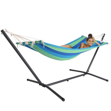 Гамак з металевим каркасом Green-Multicoloured 200 х 80см