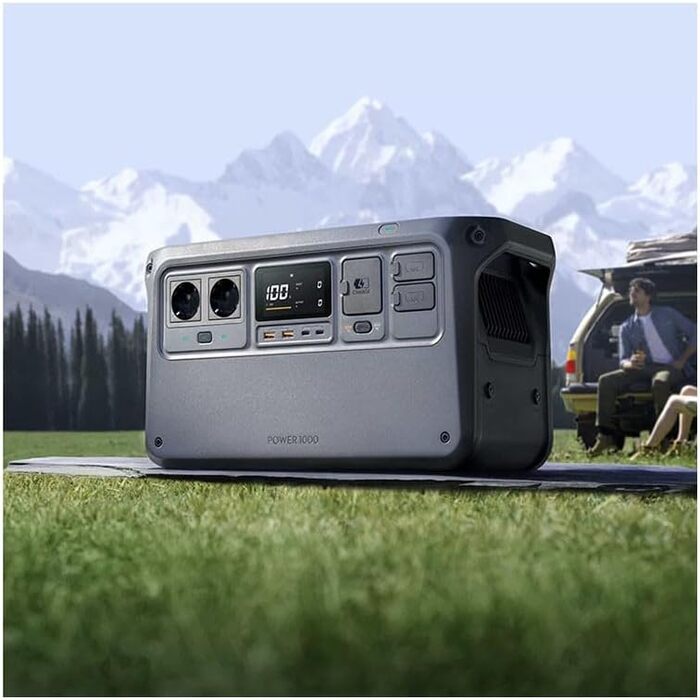 Портативна електростанція DJI Power 1000, 1024Wh, 2600W, LiFePO4 акумулятор, для кемпінгу/дому/RV, швидка зарядка