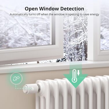 SONOFF TRVZB Zigbee Розумний термостат для радіатора, 4 шт., енергозбереження, програмування, сумісний з Alexa/Google Home/Home Assistant, Zigbee 3.0 Hub
