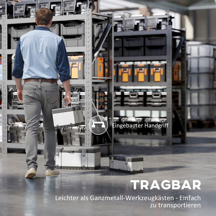 Набір інструментів у кейсі (3 шт.), нержавіюча сталь, пластик, сріблястого кольору