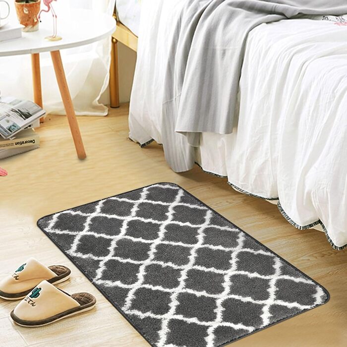 Килимок для ванної кімнати Famibay: набір з 3 частин, антиковзаюча поверхня, 50 x 80 см, антрацит