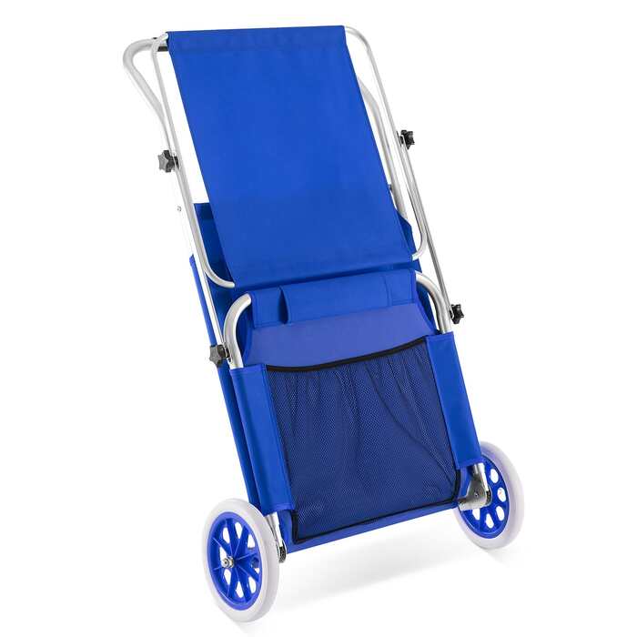 Шезлонг Crete Blue Alu з колесами