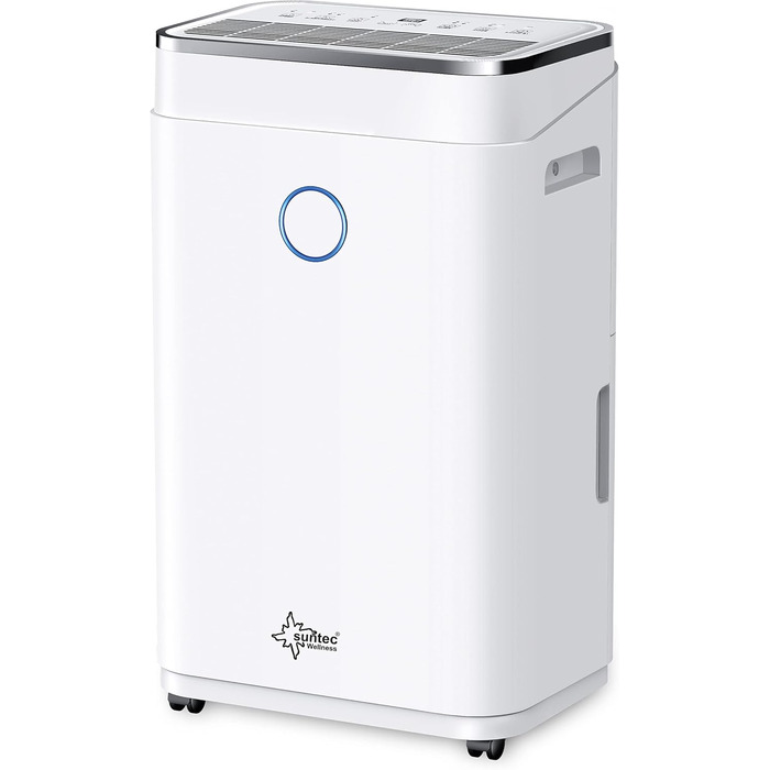 SUNTEC DryFix 20 – Електричний осушувач повітря для дому до 63 м² (20 л/день) 3-в-1: осушувач, очищувач повітря, сушарка для білизни