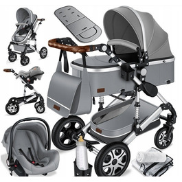 Дитячий візок Kesser 3в1, сірий