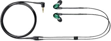 Навушники Shure SE846, висока роздільна здатність, чотири динаміки, настроюються, вкладиші, знімний кабель, Jade Gen 2