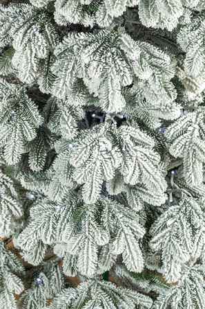 Ялинка лита 'Ковалівська' ЗАСНІЖЕНА LED (золотий - білий) 2,50м