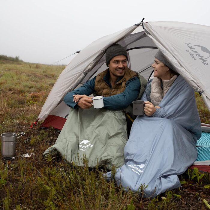 Спальний мішок Naturehike Каюта Спальний мішок Ультралегкий літній спальний мішок Ковдра Спальний мішок для кемпінгу Подорожі Піші прогулянки Сад і подорожі Green XL