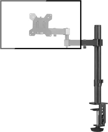 Кріплення для монітора Bracwiser - тримач для LCD/LED моніторів 13-32 дюймів, до 10 кг, регульована висота, VESA 75x75/100x100, чорний