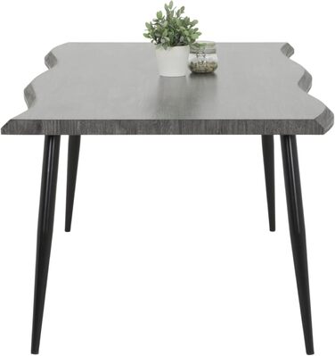 Обідній стіл Hela Gabi з імітацією текстури дерева, квадратний, 180x100 см, акція (акція)