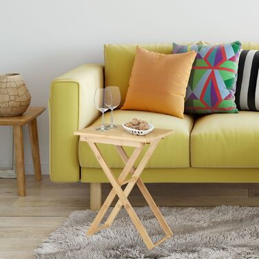 Розкладний столик Relaxdays з бамбука