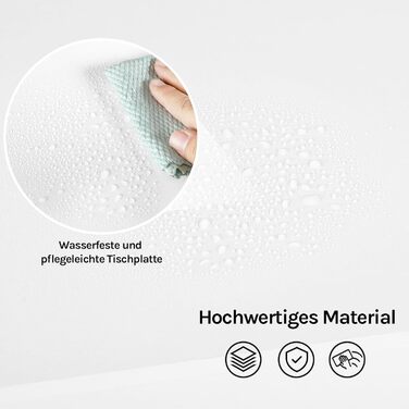 Столик-бар WOLTU з шухлядою та полицями для вина, 90x50x120 см, білий